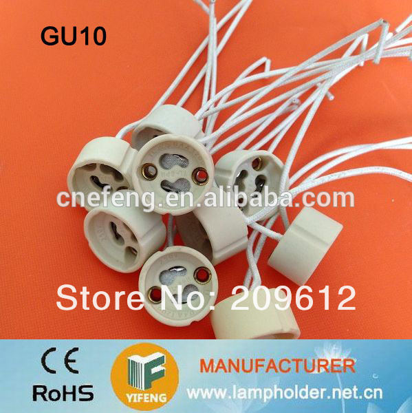 gu10磁器ランプホルダーソケットワイヤー付き-ランプホルダー、ベース問屋・仕入れ・卸・卸売り