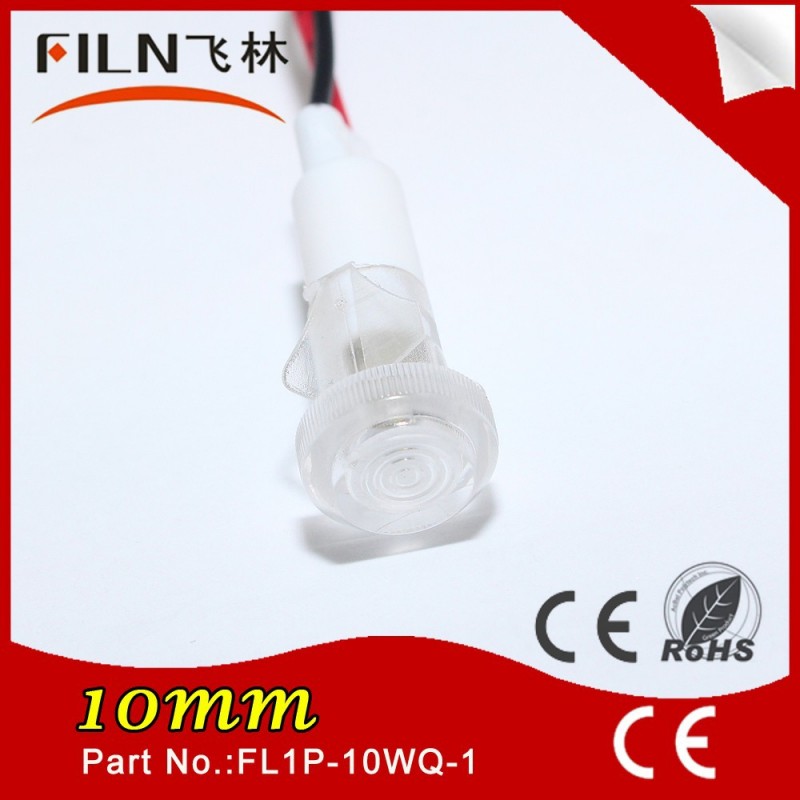 filn10mm24vホットな製品led信号灯セキュリティワイヤー付きインジケータライト-景色ランプ問屋・仕入れ・卸・卸売り