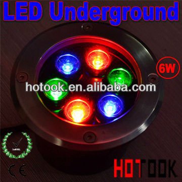 Rgb6w率いる地下ライト防水ip6885~265vcerohs指令-埋込型ランプ問屋・仕入れ・卸・卸売り