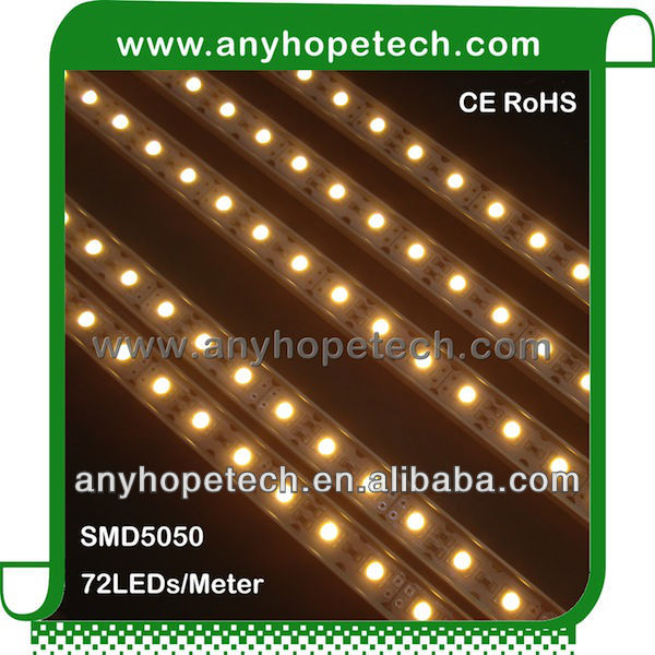 アルミニウムハウジングip20/ip65smd5050は剛体棒を導いた、 メートル当たり72個のled-景色ランプ問屋・仕入れ・卸・卸売り