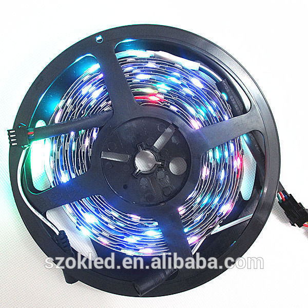 カラー50505mws2801黒夢rgbledストリップ32led/m5v・133変化のコントローラ-景色ランプ問屋・仕入れ・卸・卸売り