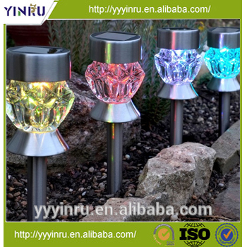 メイドで製造yinruステンレススチールとガラス光で変える色-ソーラーライト問屋・仕入れ・卸・卸売り