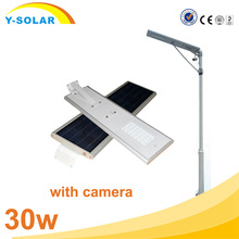 Y-SOLAR SL-30W-CSカメラ30ワット18ボルトソーラーled洪水ストリートモーションセンサーライト/ランプ-ガーデンライト問屋・仕入れ・卸・卸売り