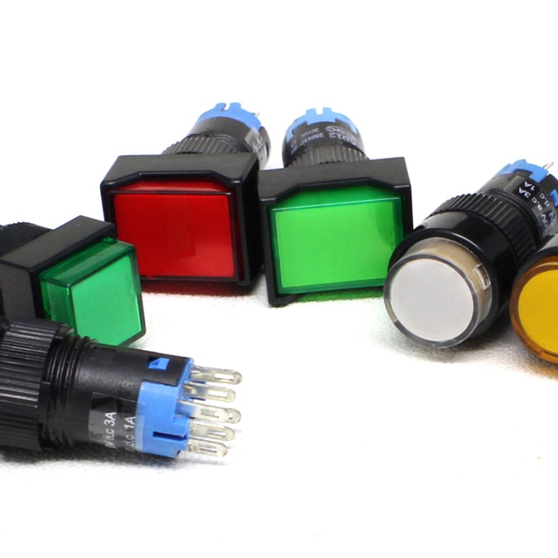 10mm角ip40ledの光は、 押しボタンスイッチ-装置の表示燈問屋・仕入れ・卸・卸売り