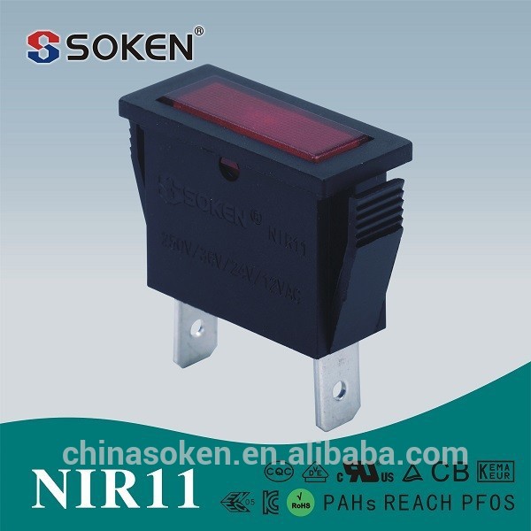 赤色光総研12v 24v led/mircoネオンインジケータライトスイッチ-装置の表示燈問屋・仕入れ・卸・卸売り
