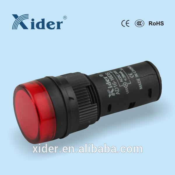 赤xider/yellow/white16mm6v/12v/110v/220vac/dcled信号インジケータライトad16-16ds/r/y/w-装置の表示燈問屋・仕入れ・卸・卸売り
