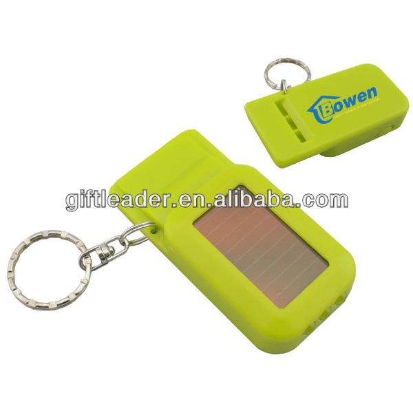 プラスチック太陽電池懐中電灯笛3ledキーチェーンライト-懐中電灯、トーチ問屋・仕入れ・卸・卸売り