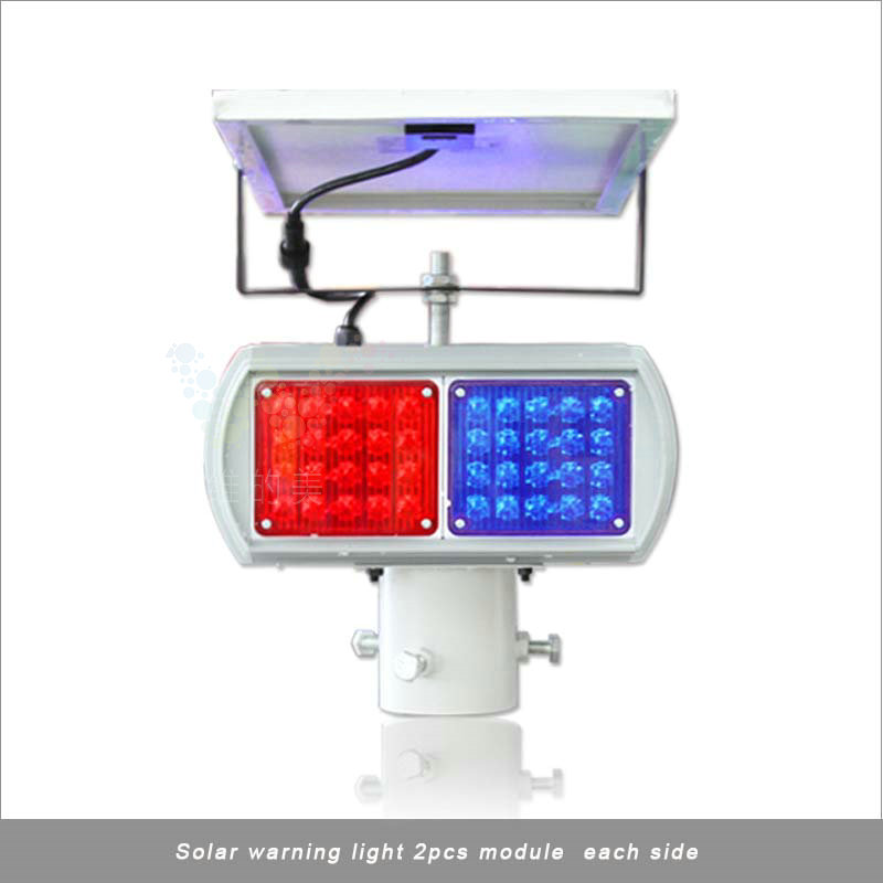 デュアルサイド青赤モジュールled点滅ライト交通ソーラー警告ライト-信号機問屋・仕入れ・卸・卸売り