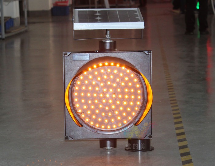 ファクトリーメイド交通光12インチソーラーledアンバー点滅警告ライト道路ウインカー-信号機問屋・仕入れ・卸・卸売り