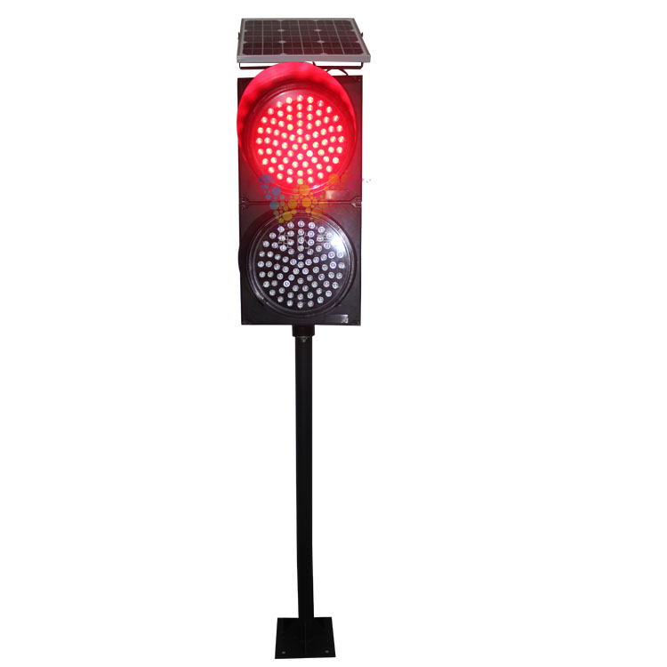 新製品300ミリメートル赤緑ledトラフィックライト付きポールソーラー警告ライト-信号機問屋・仕入れ・卸・卸売り