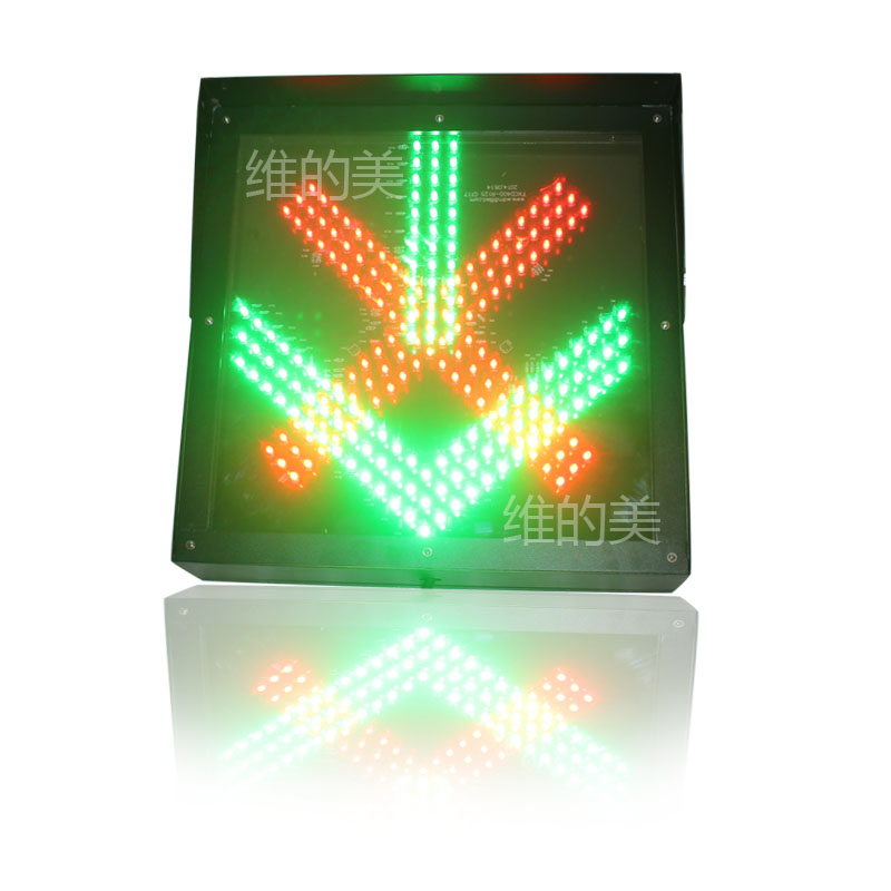 新しい400ミリメートルレッドクロスグリーンアローtoll停止行くled交通標識ライト発売中-信号機問屋・仕入れ・卸・卸売り