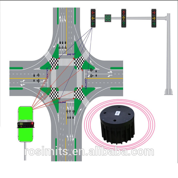 長距離ワイヤレス交通車両検出器センサー作業wtih atcシステム-信号機問屋・仕入れ・卸・卸売り