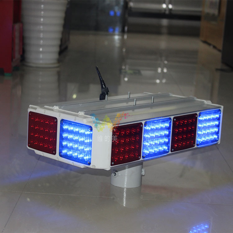 道路安全12ピース赤青モジュール4辺led点滅ライトソーラー交通警告ライト-信号機問屋・仕入れ・卸・卸売り