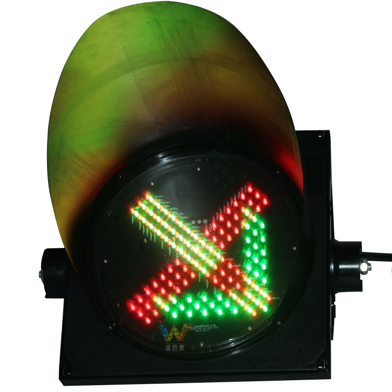 道路安全料金所300ミリメートルレッドクロスグリーンアローledトラフィック警告ライト-信号機問屋・仕入れ・卸・卸売り