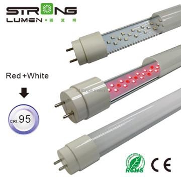 レッドledチューブ8ワット/ 12ワット/ 16ワット/ 22ワット2ft/3ft/4ft/ 5フィート7フィート高CRI95ピンクカラーt8 ledチューブライト用新鮮な肉とスーパーマーケット-問屋・仕入れ・卸・卸売り
