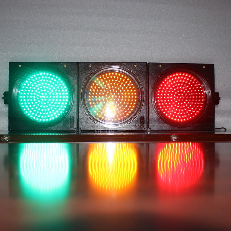 米国フル300ミリメートル3側面ledトラフィックライト深センled工場発売中-信号機問屋・仕入れ・卸・卸売り