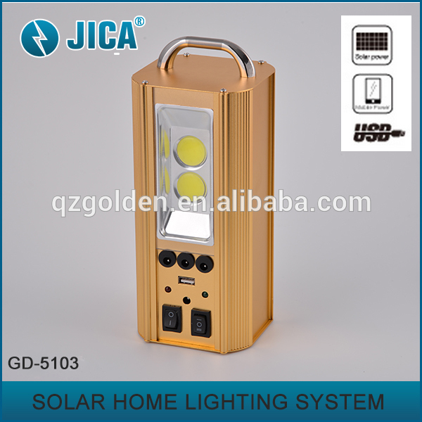 2016多機能ホーム5ワットcob led充電式ソーラー緊急ライト-非常灯問屋・仕入れ・卸・卸売り