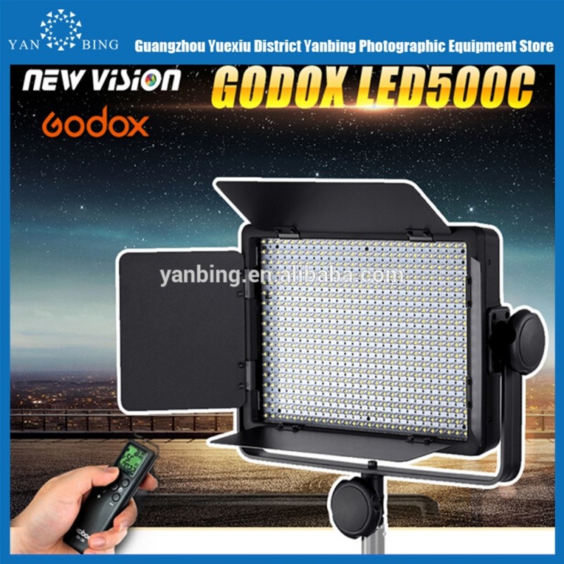 Godox500c3300k-5600kフル機能ledスタジオ、 ビデオ撮影はライトを導いた+リモートカメラカムコーダー用-ビデオライト問屋・仕入れ・卸・卸売り