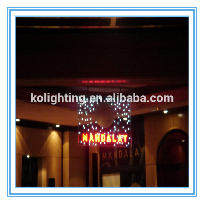 バーやホテルまたはサウナルーム屋外看板led色changeabelpmma光ファイバー文字列壁アート-繊維光学ライト問屋・仕入れ・卸・卸売り