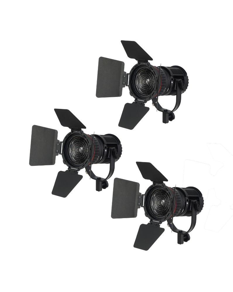 3ピースキット30ワットledフレネルfocusableのビデオ光デイライト5600 k-問屋・仕入れ・卸・卸売り