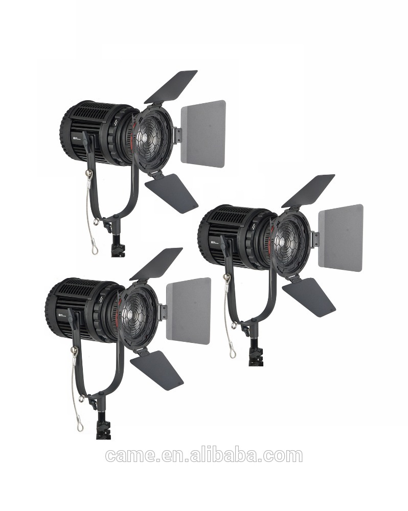 3ピースキット100ワットledフレネルfocusableのビデオ光デイライト5600 k-ビデオライト問屋・仕入れ・卸・卸売り
