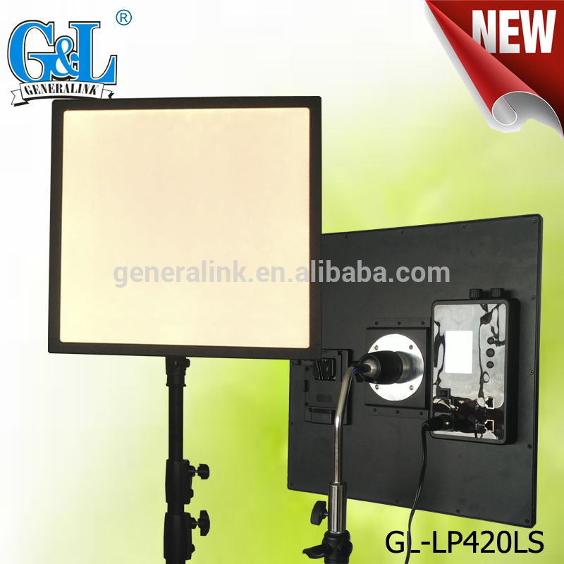 スーパーナチュラルソフト照明ledビデオパネルライトGL-LP420LS-ビデオライト問屋・仕入れ・卸・卸売り