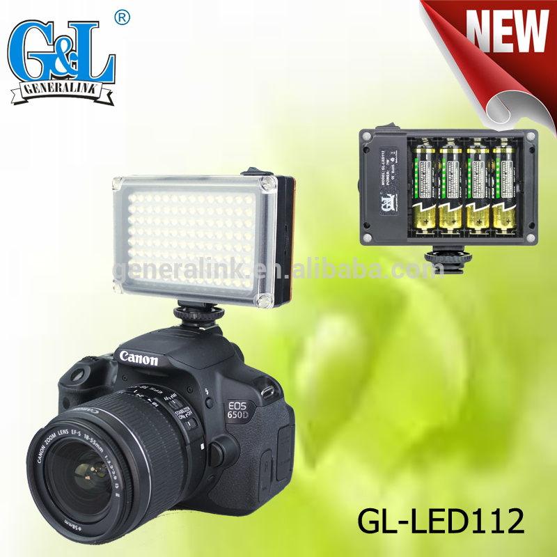 バッテリ駆動led上のカメラビデオライトGL-LED112-ビデオライト問屋・仕入れ・卸・卸売り