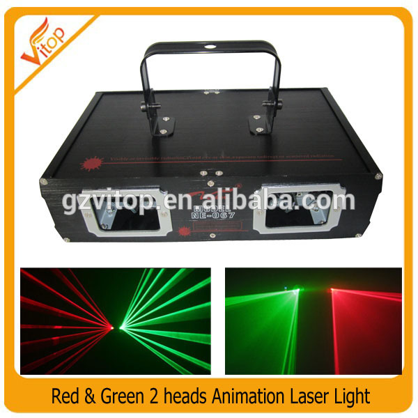 djレーザー光二重効果頭の赤と緑のレーザー光色のステージの照明-レーザー光線問屋・仕入れ・卸・卸売り