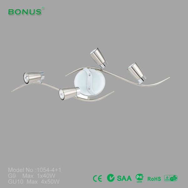 Rohs指令cesaa承認された天井ランプ・スポットライト・照明器具1054- 4+1-スポットライト問屋・仕入れ・卸・卸売り