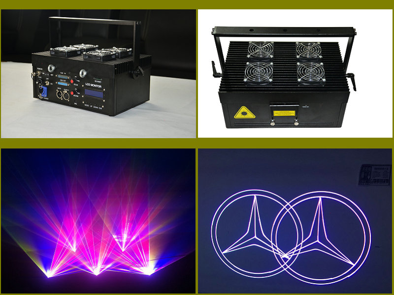 Optlaser プロフェッショナル ステージ ライト 、 5 ワット rgb レーザー光アニメーション/ロゴ 、 照明用パーティー 。-レーザー光線問屋・仕入れ・卸・卸売り