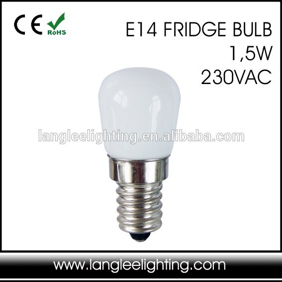 冷蔵庫1.5ワットe14 led電球110ボルト230ボルトミルキーまたは透明キャップ-LEDの球根ライト問屋・仕入れ・卸・卸売り
