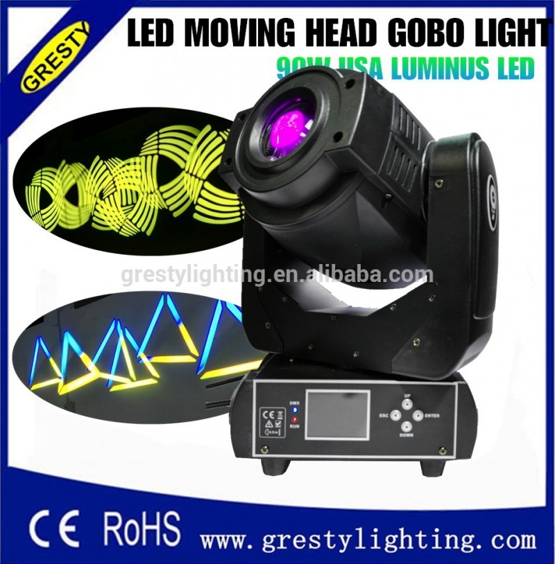 照明移動ヘッドleds 90ワットヘッド移動スポットライト、led professinonalライト-移動ヘッドライト問屋・仕入れ・卸・卸売り