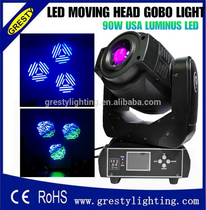新しいホット販売90ワットledスポットムービングヘッドライト/米国luminums 90ワットled djスポットライト-移動ヘッドライト問屋・仕入れ・卸・卸売り