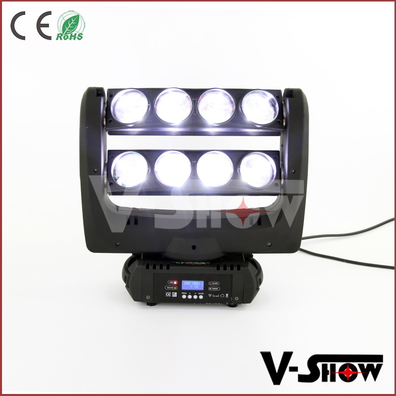 熱い販売! lumin8x10w白ledスパイダーライトダブルヘッド光二重ヘッドステージライト学校のステージのために導いた-移動ヘッドライト問屋・仕入れ・卸・卸売り