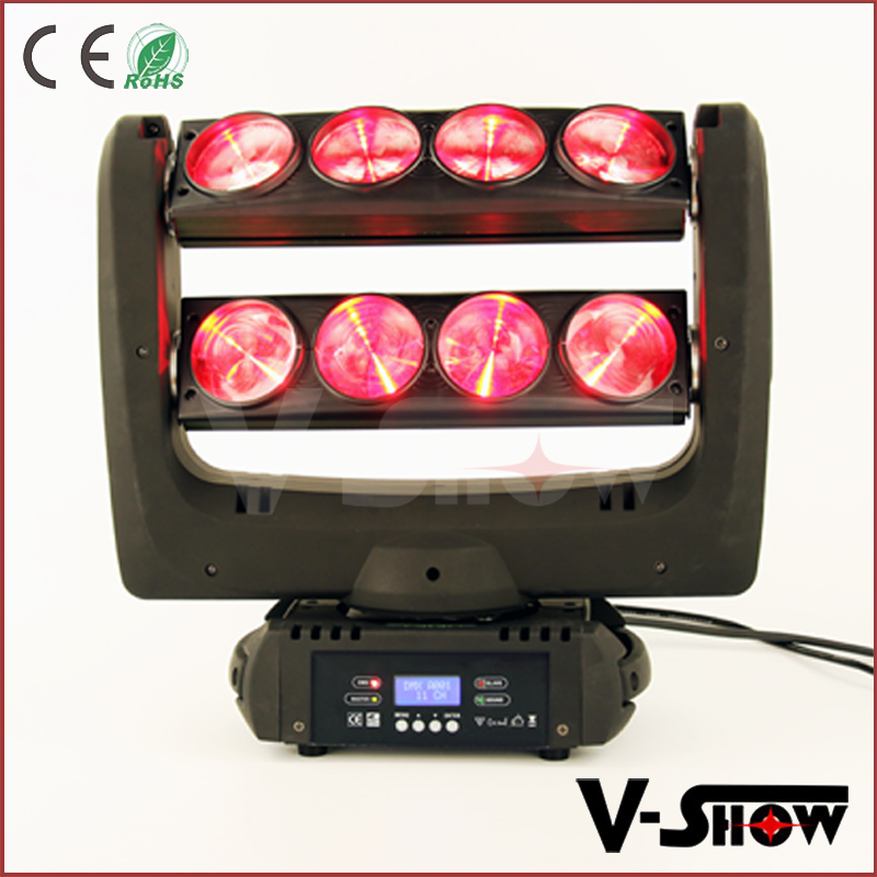 djステージ8x10wスパイダービーム光rgbwムービングヘッドled舞台装飾クラブバー用スパイダー-移動ヘッドライト問屋・仕入れ・卸・卸売り