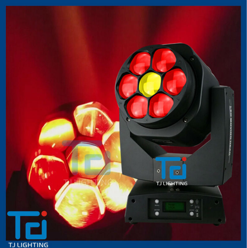 ミニ蜂アイ7ピース15ワットrgbw ledヘッド移動ステージライトズームledムービングライト-移動ヘッドライト問屋・仕入れ・卸・卸売り