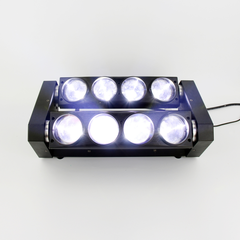 ブランドの新しいledスパイダーledライト白movingheadダブルヘッドビーム光クリスマスの装飾のためのスパイダー-移動ヘッドライト問屋・仕入れ・卸・卸売り