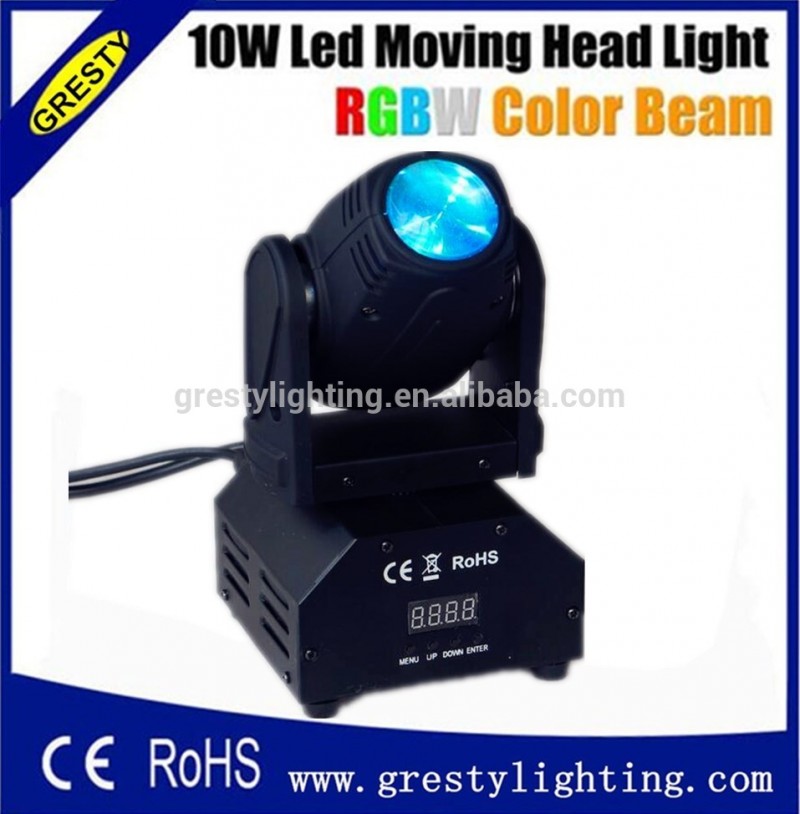 Ledステージライトdjライトrgbw 4in1 10ワットled移動ヘッドライト-移動ヘッドライト問屋・仕入れ・卸・卸売り