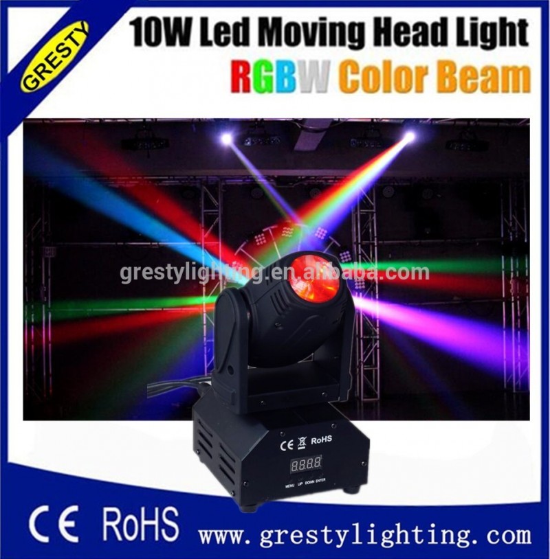 ディスコ照明10ワットrgbw 4in1 ledライトビーム移動ヘッド-問屋・仕入れ・卸・卸売り
