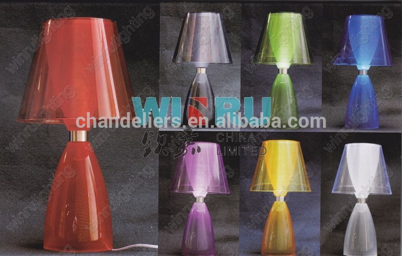 ヨーロッパの近代的なアクリルテーブルランプベッドサイドランプ7色の中から選択し-テーブルランプ、読書灯問屋・仕入れ・卸・卸売り