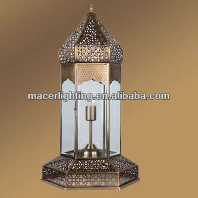 近代的なアラビア鋳造真鍮のテーブルランプ-テーブルランプ、読書灯問屋・仕入れ・卸・卸売り