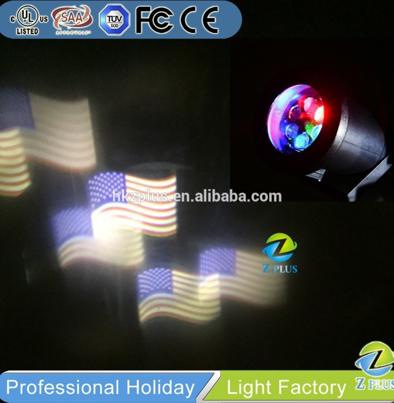 2016新しいアメリカの旗celecration外プロジェクターライト-パーティー、祭り用照明問屋・仕入れ・卸・卸売り