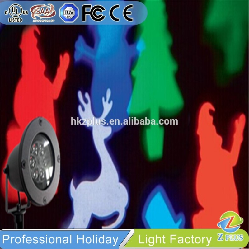 クリスマスパターン4色回転プロジェクター屋外-パーティー、祭り用照明問屋・仕入れ・卸・卸売り