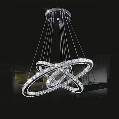 ダイヤモンド リング クリスタル シャンデリア照明現代led ダイニング ルーム ペンダント ランプ 3 リング 70*50*30 センチ-問屋・仕入れ・卸・卸売り