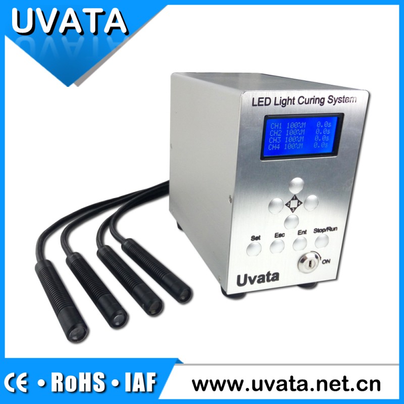 Uvata 4チャンネル自然の冷却uv ledスポット硬化システム-紫外線LED問屋・仕入れ・卸・卸売り