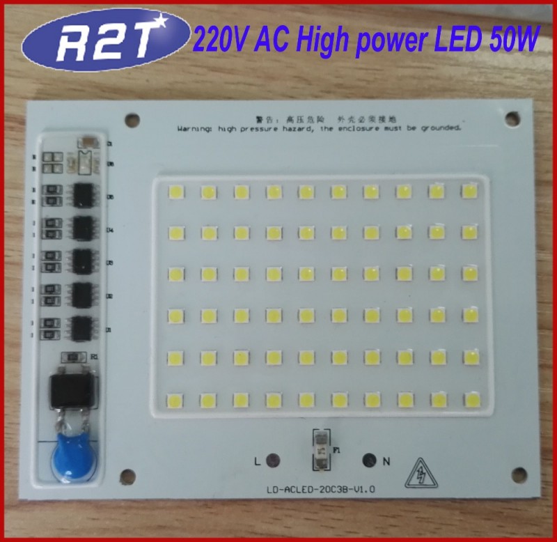 220ボルトac ic制御無人pcbアセンブリ50ワットac led smd ledモジュール-SMD LED問屋・仕入れ・卸・卸売り