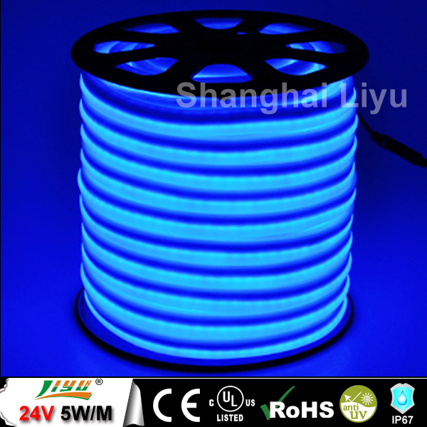 青い色150フィートスプールミニネオンフレックス、 #ly- cl- 24v- メガバイト-LEDはライトをロープをかける問屋・仕入れ・卸・卸売り