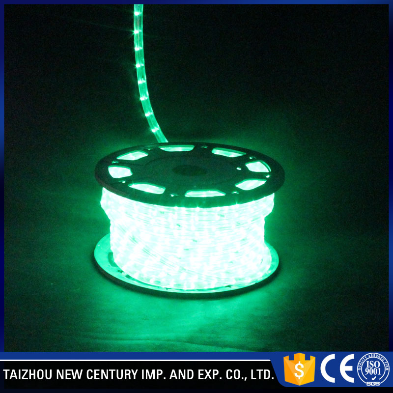 Ce rohsクリスマス装飾グリーンledロープライト-LEDはライトをロープをかける問屋・仕入れ・卸・卸売り