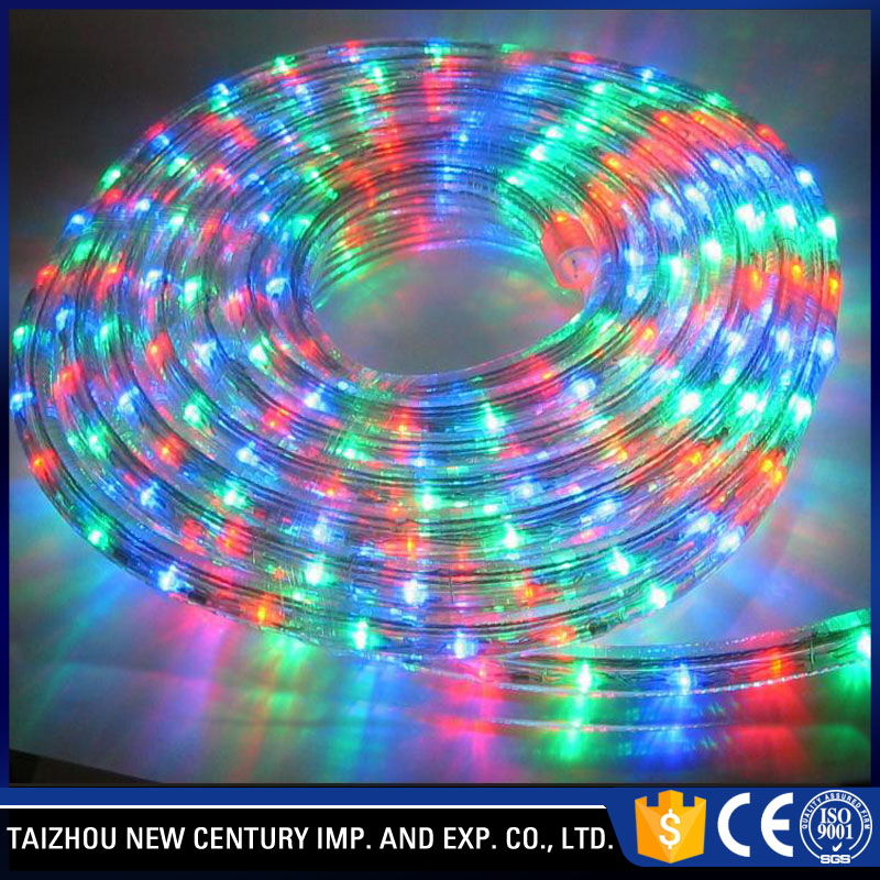 ウェディングパーティー変色ラウンド2ワイヤー100メートルledロープライト-LEDはライトをロープをかける問屋・仕入れ・卸・卸売り