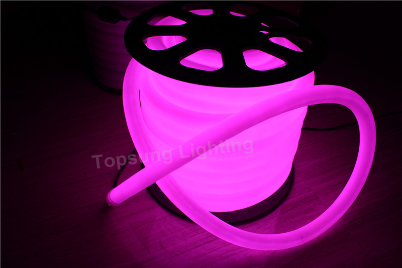 スーパー明るい100 leds/メートル360度発光ピンク/パープルledネオン管5-7重量/容積-LEDのネオンライト問屋・仕入れ・卸・卸売り